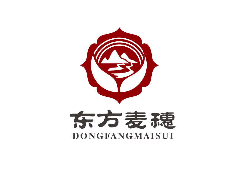 朱紅娟的白酒品牌，東方麥穗logo設(shè)計