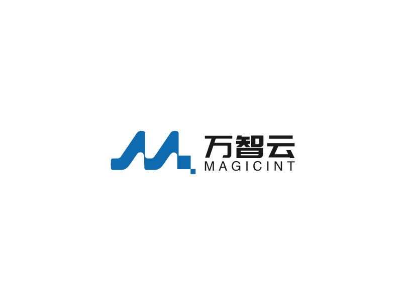 中文：萬智云 英文：magicintlogo設(shè)計(jì)