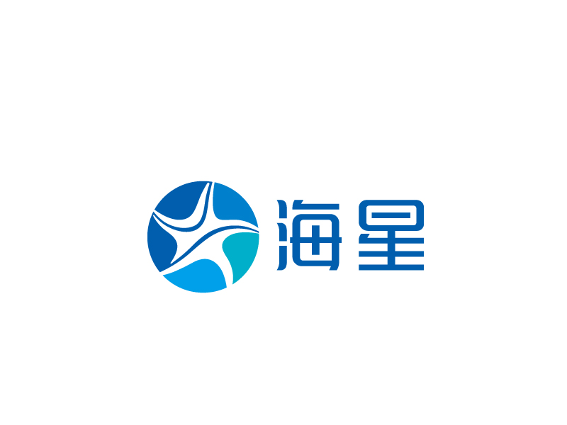 張俊的泳池清潔機器人公司旗下的海星品牌logo設計