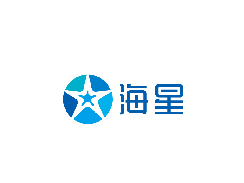 張俊的泳池清潔機器人公司旗下的海星品牌logo設計