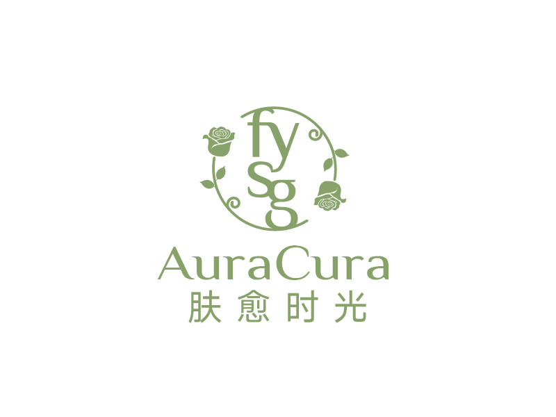 張俊的膚愈時光AuraCuralogo設(shè)計