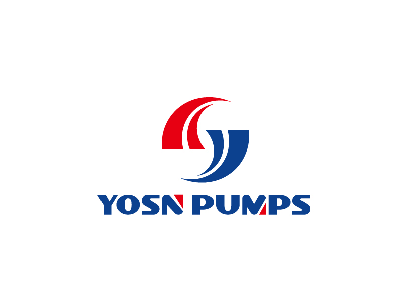 張俊的用YOSN PUMPS字母，涌順泵業(yè)結(jié)合設(shè)計。也可以不用中文logo設(shè)計
