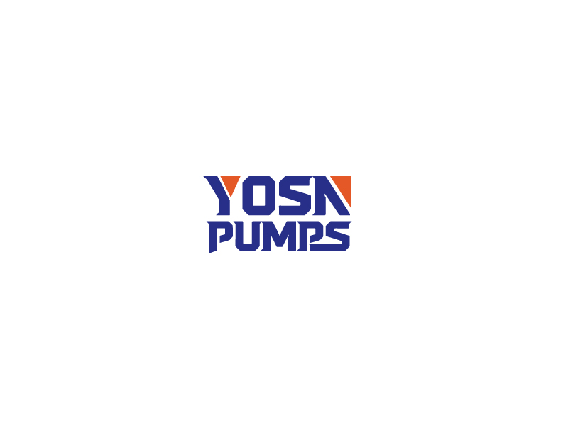 秦光華的用YOSN PUMPS字母，涌順泵業(yè)結(jié)合設(shè)計。也可以不用中文logo設(shè)計